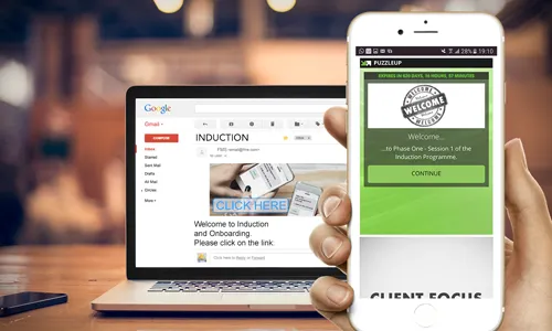 Email to employee - click on the link