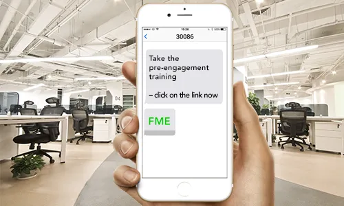 SMS to database - click on the link