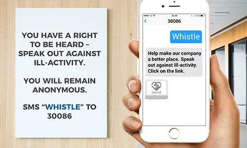 Office Signage - SMS the short code