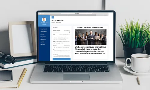 Web-based Call to Action - click on the link