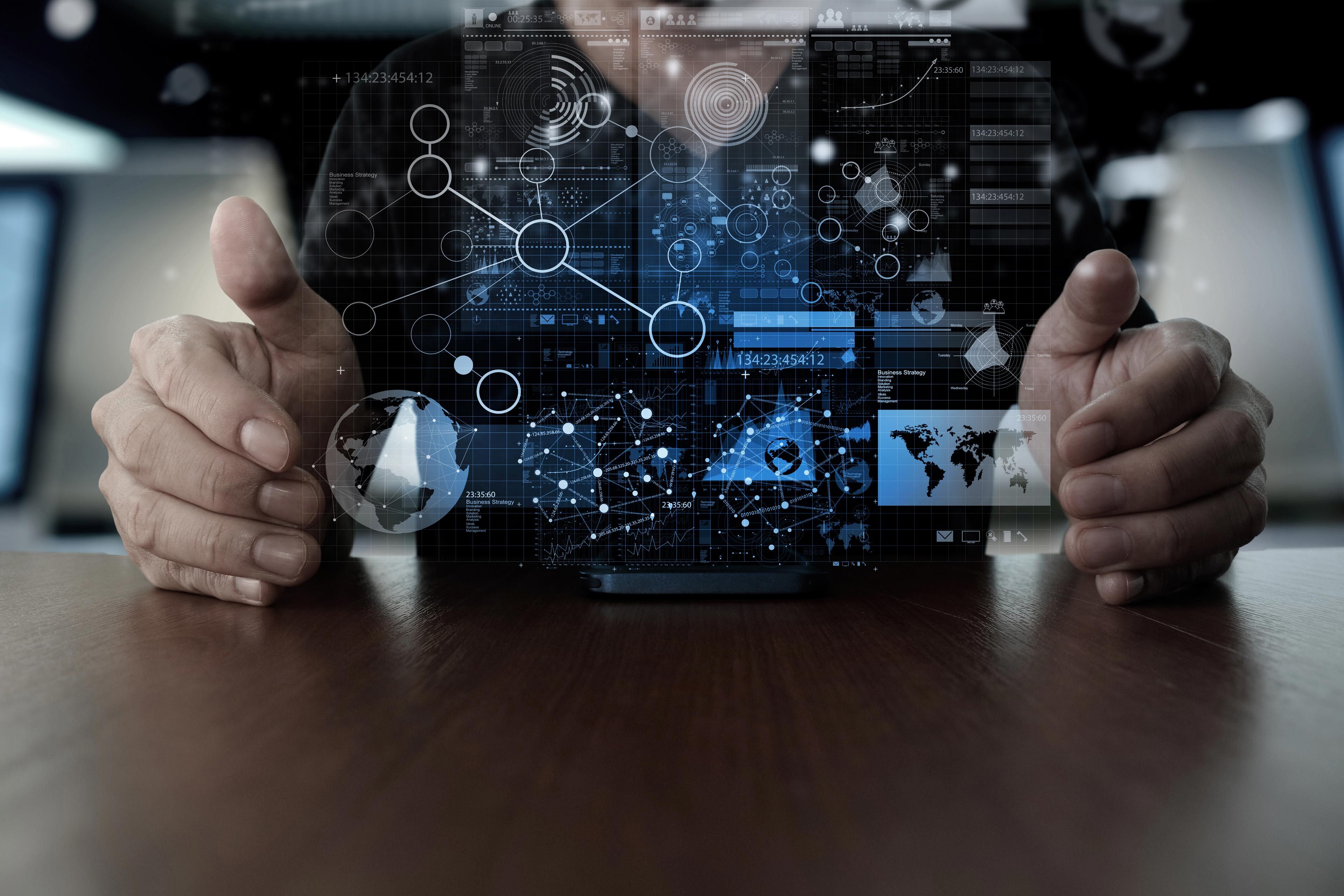 Holographic data display