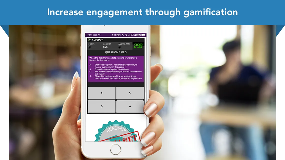 Increase engagement through gamification