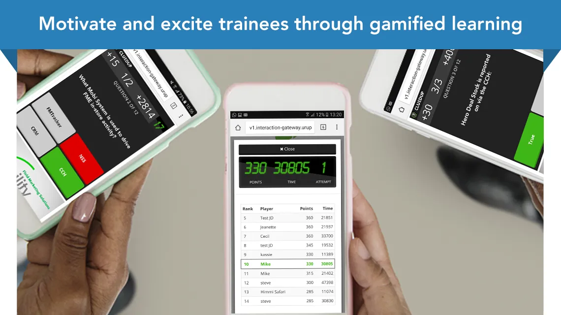 Motivate and excite through gamification