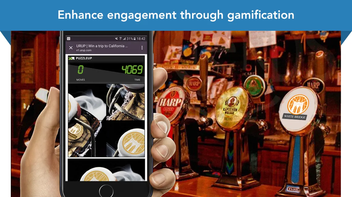 Friends around table with a mobile phone