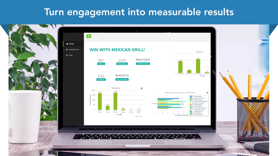 Holographic data display